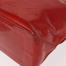 LOUIS VUITTON Monogram Vernis Reade PM Hand Bag Rouge M91088 LV Auth hk3180-17