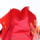 LOUIS VUITTON Monogram Vernis Reade PM Hand Bag Rouge M91088 LV Auth hk3180-21