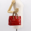 LOUIS VUITTON Monogram Vernis Reade PM Hand Bag Rouge M91088 LV Auth hk3180-24