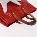 LOUIS VUITTON Monogram Vernis Reade PM Hand Bag Rouge M91088 LV Auth hk3180-7