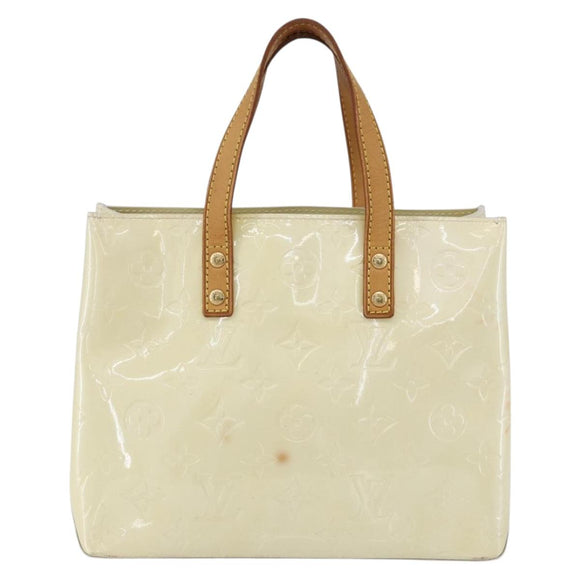 LOUIS VUITTON Monogram Vernis Reade PM Hand Bag Gris M91145 LV Auth hk3182