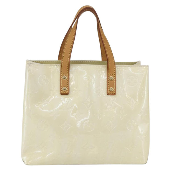 LOUIS VUITTON Monogram Vernis Reade PM Hand Bag Gris M91145 LV Auth hk3182