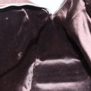 PRADA Boston Bag Canvas Leather Brown Red Silver Auth hk3186-23