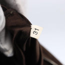 PRADA Boston Bag Canvas Leather Brown Red Silver Auth hk3186-12