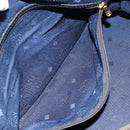 MCM Logogram Vicetos Boston Bag PVC Leather White Gold Auth hk3189-21