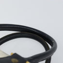 MCM Logogram Vicetos Boston Bag PVC Leather White Gold Auth hk3189-8