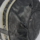 CHANEL Sports Hand Bag PVC Gray Silver CC Auth hk3194-10