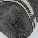 CHANEL Sports Hand Bag PVC Gray Silver CC Auth hk3194-11