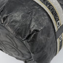 CHANEL Sports Hand Bag PVC Gray Silver CC Auth hk3194-13