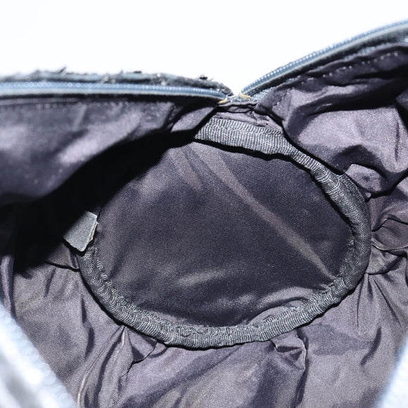 CHANEL Sports Hand Bag PVC Gray Silver CC Auth hk3194