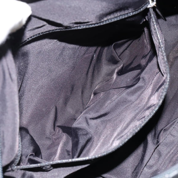 CHANEL Sports Hand Bag PVC Gray Silver CC Auth hk3194