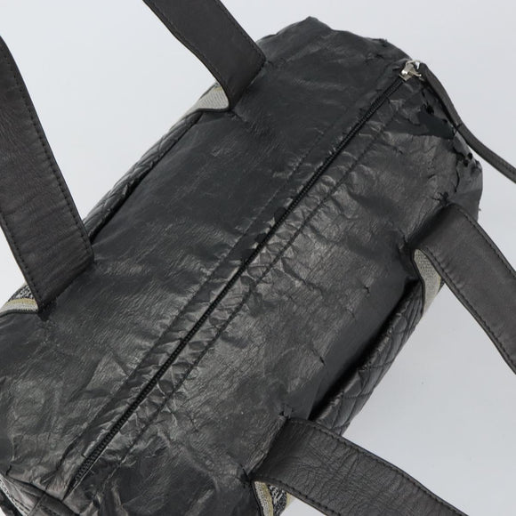 CHANEL Sports Hand Bag PVC Gray Silver CC Auth hk3194