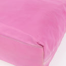 PRADA Tote Bag Nylon Pink Silver Auth hk3199-9