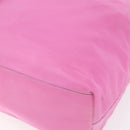 PRADA Tote Bag Nylon Pink Silver Auth hk3199-15