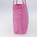 PRADA Tote Bag Nylon Pink Silver Auth hk3199-3