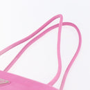 PRADA Tote Bag Nylon Pink Silver Auth hk3199-8