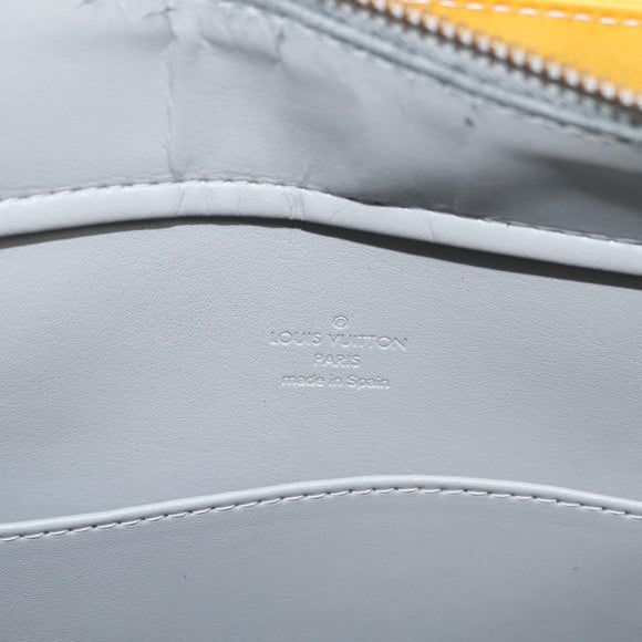 LOUIS VUITTON Monogram Vernis Columbus Tote Bag Gris M91028 LV Auth hk3200