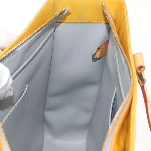 LOUIS VUITTON Monogram Vernis Columbus Tote Bag Gris M91028 LV Auth hk3200