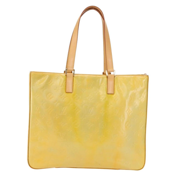 LOUIS VUITTON Monogram Vernis Columbus Tote Bag Gris M91028 LV Auth hk3200