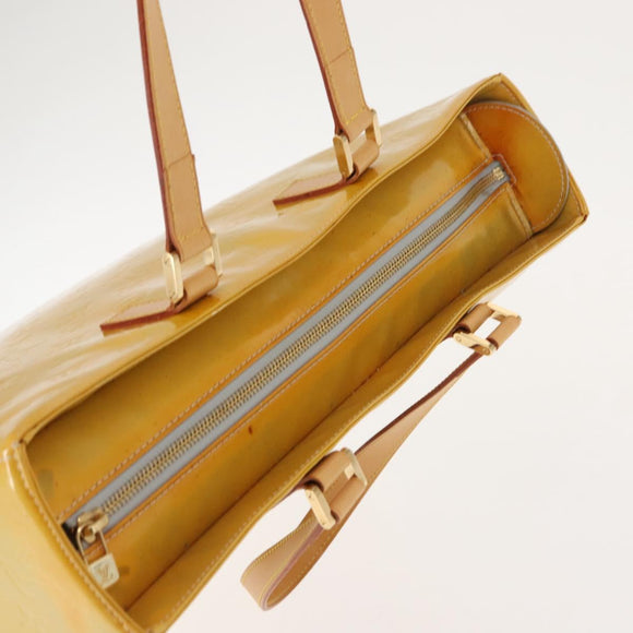 LOUIS VUITTON Monogram Vernis Columbus Tote Bag Gris M91028 LV Auth hk3200