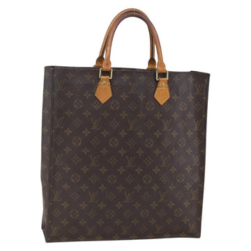 LOUIS VUITTON Monogram Sac Plat Hand Bag M51140 LV Auth hk3202