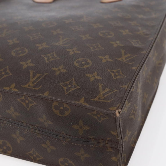 LOUIS VUITTON Monogram Sac Plat Hand Bag M51140 LV Auth hk3202