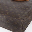 LOUIS VUITTON Monogram Sac Plat Hand Bag M51140 LV Auth hk3202-15