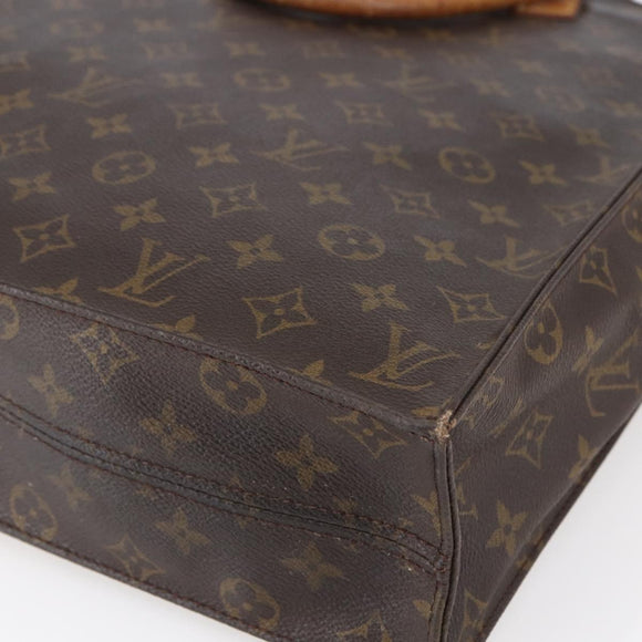 LOUIS VUITTON Monogram Sac Plat Hand Bag M51140 LV Auth hk3202