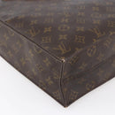 LOUIS VUITTON Monogram Sac Plat Hand Bag M51140 LV Auth hk3202-16