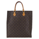 LOUIS VUITTON Monogram Sac Plat Hand Bag M51140 LV Auth hk3202-2