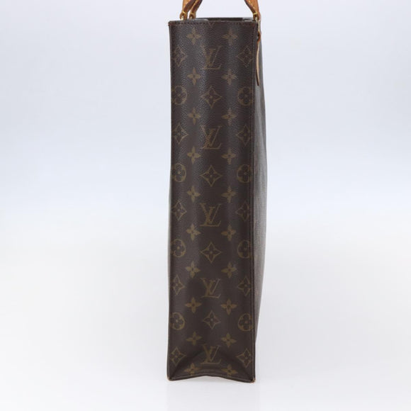 LOUIS VUITTON Monogram Sac Plat Hand Bag M51140 LV Auth hk3202