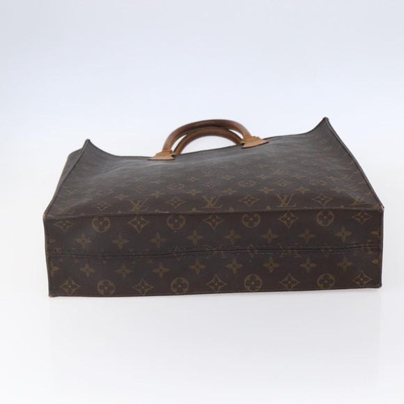 LOUIS VUITTON Monogram Sac Plat Hand Bag M51140 LV Auth hk3202
