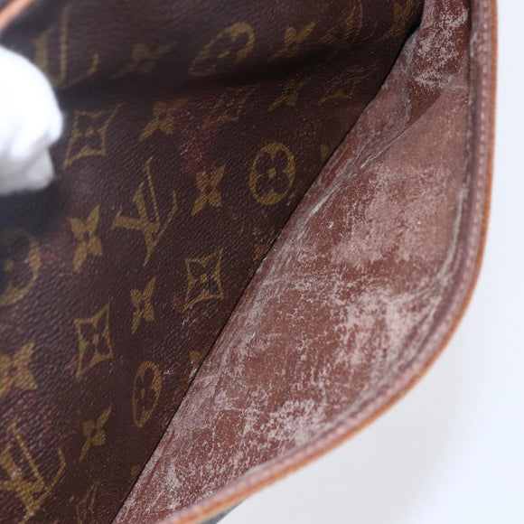 LOUIS VUITTON Monogram Compiegne 28 Clutch Bag M51845 LV Auth hk3210