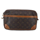 LOUIS VUITTON Monogram Compiegne 28 Clutch Bag M51845 LV Auth hk3210-2