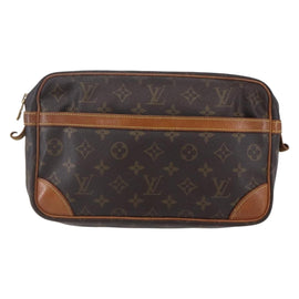 LOUIS VUITTON Monogram Compiegne 28 Clutch Bag M51845 LV Auth hk3210 - 0