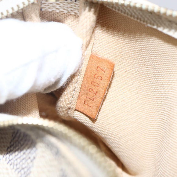 LOUIS VUITTON Damier Azur Mini Pochette Accessoires Pouch N63005 LV Auth hk3216