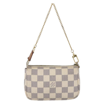 LOUIS VUITTON Damier Azur Mini Pochette Accessoires Pouch N63005 LV Auth hk3216 - 0