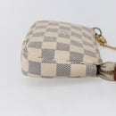 LOUIS VUITTON Damier Azur Mini Pochette Accessoires Pouch N63005 LV Auth hk3216-4
