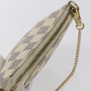 LOUIS VUITTON Damier Azur Mini Pochette Accessoires Pouch N63005 LV Auth hk3216-6