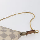 LOUIS VUITTON Damier Azur Mini Pochette Accessoires Pouch N63005 LV Auth hk3216-8