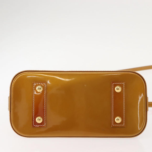 LOUIS VUITTON Monogram Vernis Alma BB Bag 2way Jone Passion M91697 Auth hk3219