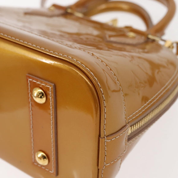 LOUIS VUITTON Monogram Vernis Alma BB Bag 2way Jone Passion M91697 Auth hk3219