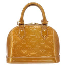 LOUIS VUITTON Monogram Vernis Alma BB Bag 2way Jone Passion M91697 Auth hk3219-13