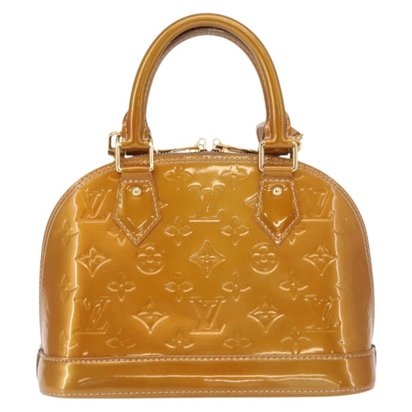 LOUIS VUITTON Monogram Vernis Alma BB Bag 2way Jone Passion M91697 Auth hk3219