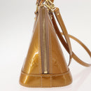 LOUIS VUITTON Monogram Vernis Alma BB Bag 2way Jone Passion M91697 Auth hk3219-4