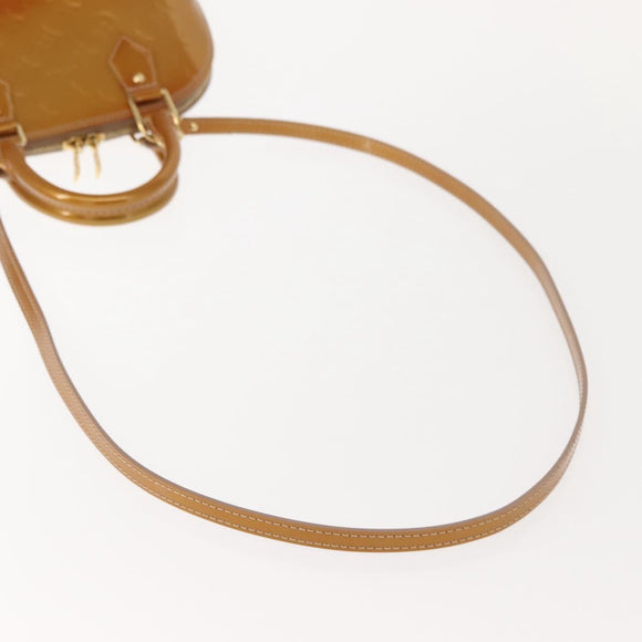 LOUIS VUITTON Monogram Vernis Alma BB Bag 2way Jone Passion M91697 Auth hk3219