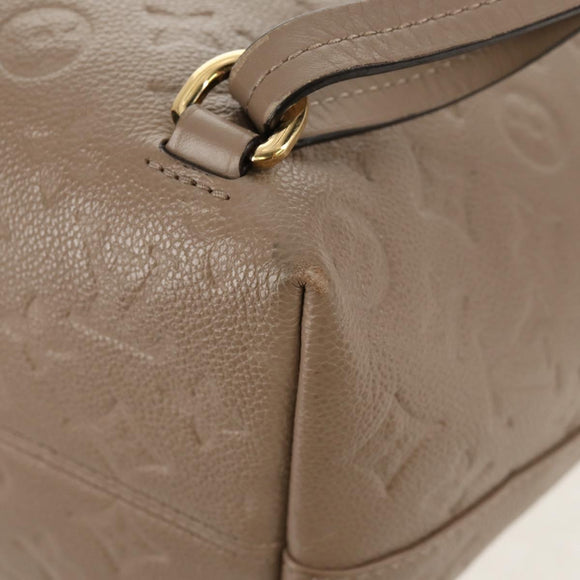 LOUIS VUITTON Monogram Empreinte Montsouris PM Bag Bronze M45410 LV Auth hk3223AM