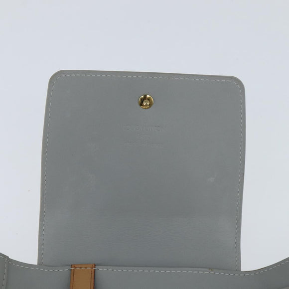 LOUIS VUITTON Monogram Vernis Walker Wallet Lime Yellow M91074 LV Auth hk3224