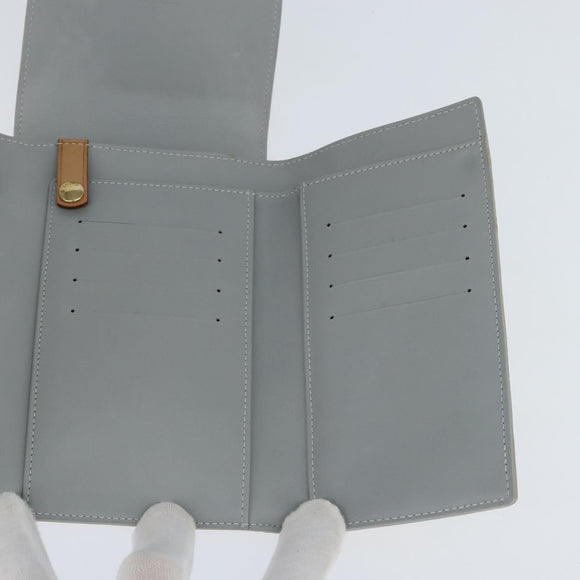 LOUIS VUITTON Monogram Vernis Walker Wallet Lime Yellow M91074 LV Auth hk3224