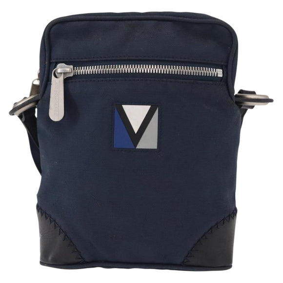 LOUIS VUITTON LV Cup Solent Shoulder Bag Coated Canvas Blue M80707 Auth hk3226